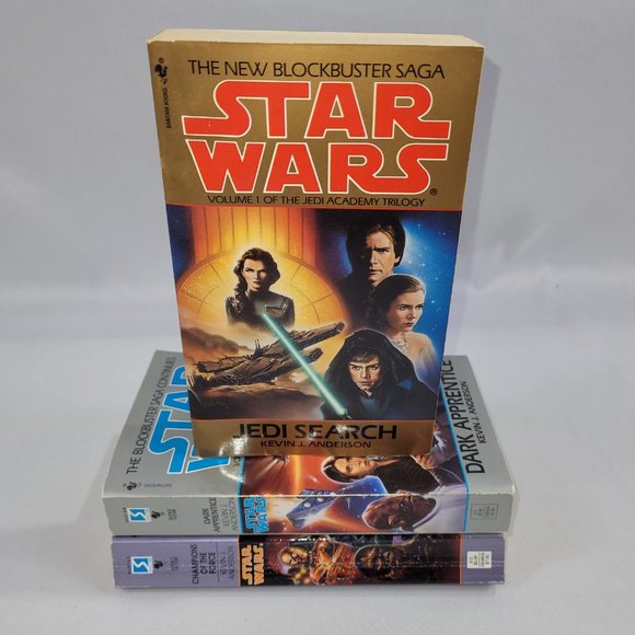 Star Wars Jedi Academy Trilogy Books 1-3 Paperback Softcover Set Kevin Anderson - Picture 1 of 2